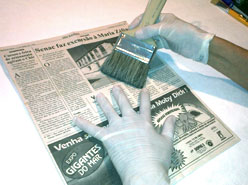 Higienização com trincha. Ago.2014