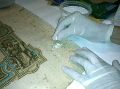 Higienização com trincha. Ago.2014